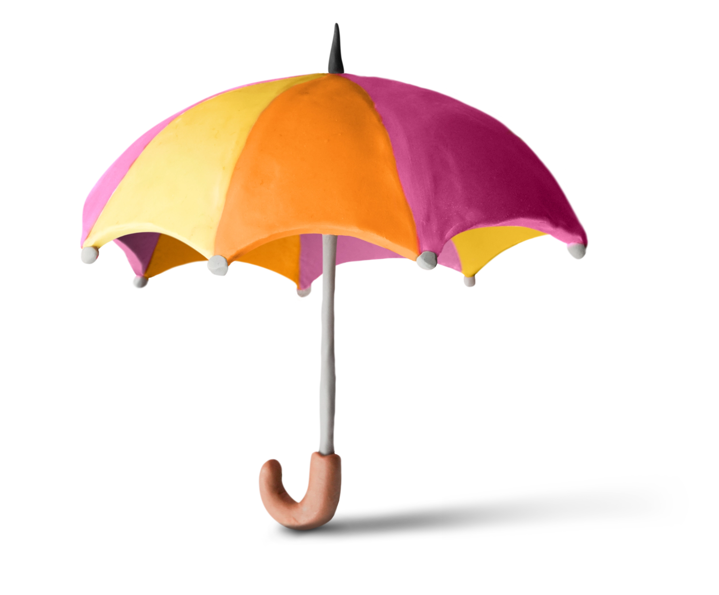 Regenschirm aus Knete