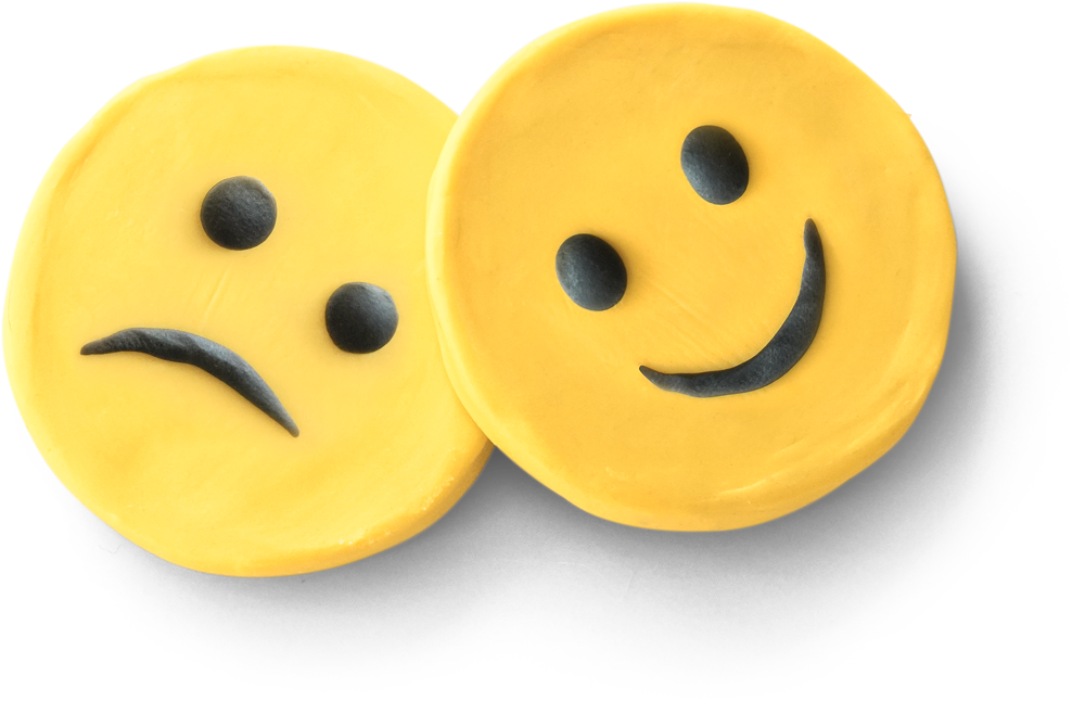 Smileys aus Knete